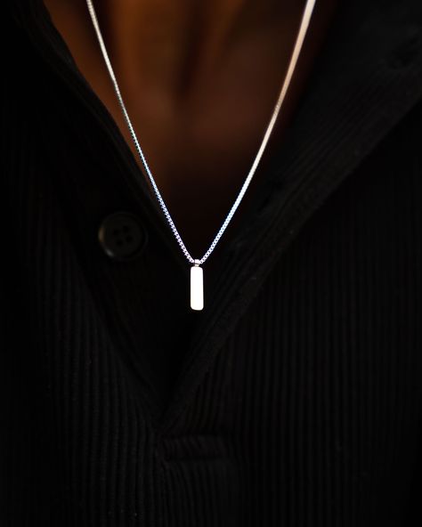 Guy Jewelry, Minimal Pendant, Mens Silver Jewelry, Mens Silver Necklace, Wire Pendant, Necklace For Men, Men's Necklace, Chains For Men, Minimalist Jewelry