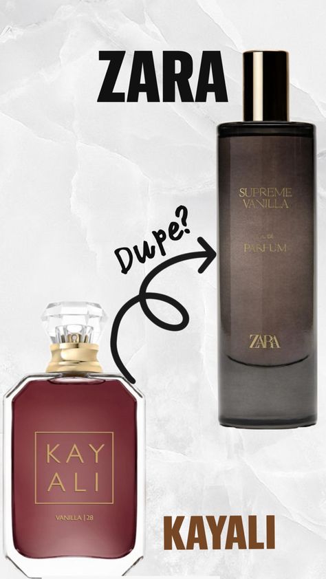 Vanilla 28, Kayali vanilla 28, Zara supreme vanilla perfume, supreme vanilla, Zara perfumes, dupe, perfume dupes, fragrance dupes, fragrances, perfumes dupes Vanilla 28 Perfume, Kayali Vanilla 28, Kayali Vanilla, Zara Fragrance, Cheap Fragrance, Perfume Hacks, Expensive Brands, Fragrance Lab, Cheap Perfume