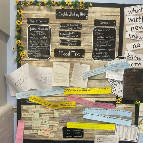 Year 6 Classroom, Primary Classroom Displays, Year 1 Classroom, Relative Clauses, Working Wall, Steps To Success, Year 6, Primary Classroom, Education English