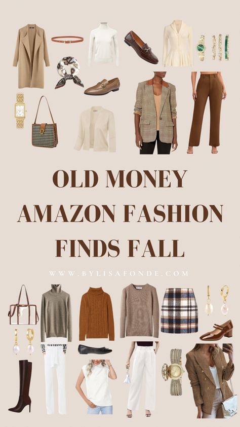 Find the best old money Amazon fashion finds for fall 2023 in this article. Old money aesthetic fall. Old money style fall. Old money fall outfits. Old money amazon. Classy Amazon finds fall. Best Amazon Clothing Finds Fall. Old Money Outfit Amazon, Fall 2024 Outfit Aesthetic, Old Money Style Outfit Women, Old Money Style Capsule Wardrobe, Old Money Aesthetic Amazon Finds, Amazon Old Money Outfits, Classic Fall Outfits 2024, Old Money Outfits Women Fall, Old Money Outfits For Fall