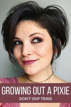 Simple Ways For Growing Out A Pixie And#8211; It Can Actually Be Easy ★ Pixie Grow Out, Growing Short Hair, Growing Out Pixie Cut, Growing Out A Pixie, Grown Out Pixie, Growing Out Hair, Growing Out Short Hair, Modern Bob, Shorter Hair