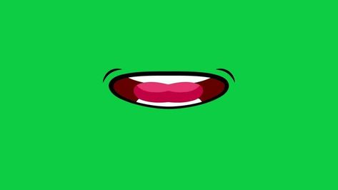 Mouth Talking Green Screen, Cartoon Mouth Lip Sync, Mouth Green Screen, Cartoon Mouth, Anime Mouth, Cartoon Mouths, Anime Mouths, Loop Animation, Clear Skin Face