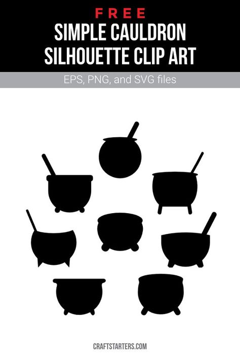 Cauldron Silhouette, Arte Bob Marley, Witches Cauldron, Silhouette Clip Art, Halloween Silhouettes, Cricut Projects Vinyl, White Image, Fragrance Mist, Png Transparent