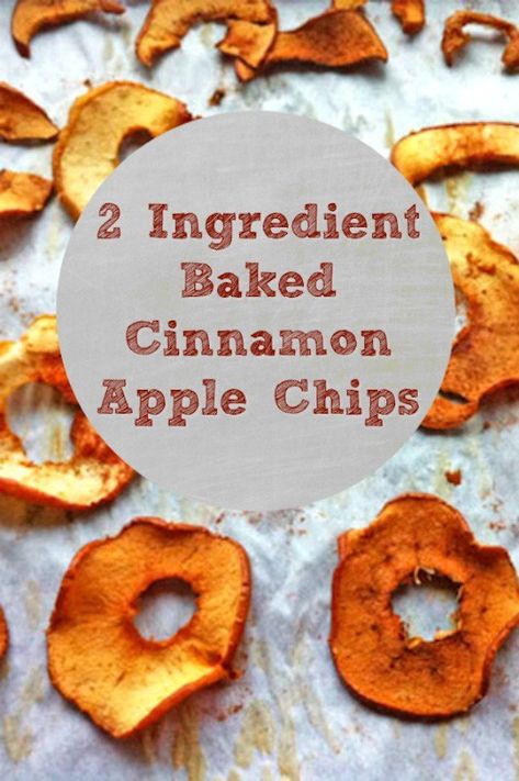 2 Ingredient Baked Cinnamon Apple Chips Snack Recipes Easy, Cinnamon Apple Chips Baked, Cinnamon Apple Chips, Paleo For Beginners, Easy Lunch Boxes, Zucchini Chips, Apple Chips, Cinnamon Apple, 2 Ingredient