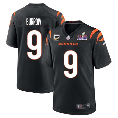 Joe Burrow _9 Home Bengals Limited Black Super Bowl LVIII Jersey for Men Check more at https://www.officialbengalsjersey.com/joe-burrow-_9-home-bengals-limited-black-super-bowl-lviii-jersey-for-men/ Bengals Jersey, Joe Burrow, Black Jersey, Super Bowl, For Men, Bowl, Black