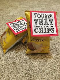 Mailbox Treats For Teachers, All That And A Bag Of Chips, Cheap Employee Appreciation Gifts, Student Appreciation, Coworker Appreciation, Recognition Ideas, Appreciation Gifts Diy, Staff Appreciation Gifts, Teacher Treats