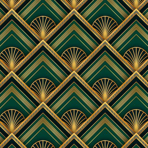 Gold Art Deco Pattern, Art Deco Background, Art Deco Design Graphics, Art Deco Graphics, Art Deco Shapes, Art Deco Living Room, Deco Wallpaper, Shibori Pattern, Motif Art Deco