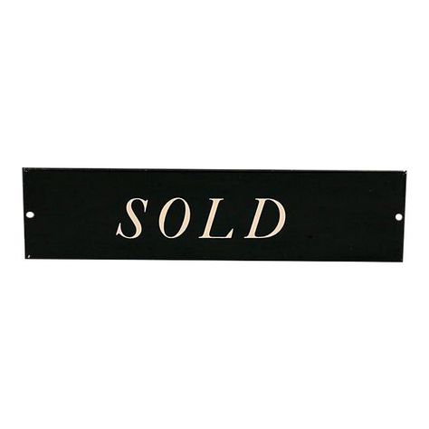 Vintage black and white old store stock one sided metal sign with screened "Sold". Holes for attaching. We have quantity on these if interested. Signs have light scratches and scuffs. #DecorInspiration #HomeIdeas #HouseGoals #HomeDecorating #DecorTips #HomeInspiration #InteriorDesign #HomeDecor #HomeStyle #InteriorInspo Out Of Stock Sign, Sold Sign Aesthetic, Sold Out Aesthetic, Sold Aesthetic, Vision Board Photos, Whoop Whoop, Sold Out Sign, Sold Sign, 2023 Vision