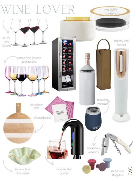 Gift Inspo, Cocktail Drinks Recipes, Drinks Recipes, Product Ideas, Gifts For Wine Lovers, Wine Lover, Gift Guides, A Bar, Cocktail Drinks