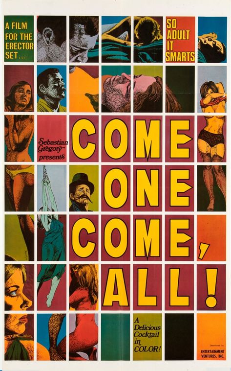 Come One Come All! #hirez 60s Films, 70s Design, Movie Artwork, Cinema Posters, Collage Artwork, B Movie, Movie Posters Vintage, Creative Posters, Film Production