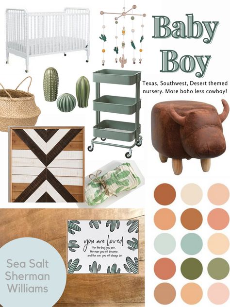 Modern Southwestern Nursery, Modern Southwest Nursery, Southwest Boho Nursery, Southwest Themed Nursery, Arizona Themed Nursery, Texas Nursery Theme, Southwest Nursery Neutral, Wild West Nursery Theme, Boho Cowboy Nursery