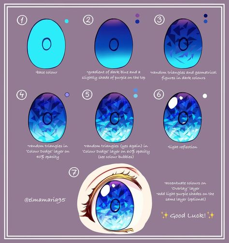 22.2k Likes, 90 Comments - Elma ♥️ (@elmamaria95) on Instagram: “Manhwa: “Who made me a princess”♥️ Jewel eyes Tutorial 💎 Not sure if this is the easiest way but…” Night Time Drawing, Eyes Drawing Tutorial, Jewel Eyes, Eyes Tutorial, الفن الرقمي, Who Made Me A Princess, Eye Drawing Tutorials, Time Drawing, How To Shade