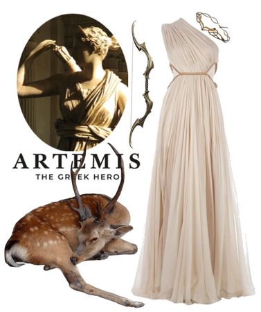 Greek God Party Outfit, Artemis Goddess Outfit, Artemis Cosplay Goddesses, Artemis Outfit Aesthetic, Artemis Inspired Outfits, Artemis Costume Goddesses, Artemis Aesthetic Outfit, Apollo Inspired Outfits, Artemis Goddess Costume