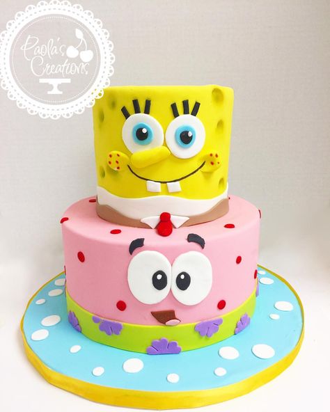 Sponge Bob and Patrick inspired cake ❤️❤️❤️ #spongebob #spongebobcake #cakes #miami #miamicakes #edibleart #sugar #sugarart #custom… Sponge Bob And Patrick, Bob And Patrick, Spongebob Birthday Party Decorations, Spongebob Birthday Cake, Lego Birthday Cake, Spongebob Cake, Spongebob Birthday Party, Novelty Birthday Cakes, Spongebob Birthday