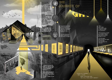 Light Museum Architecture, Visual Narrative Architecture, Architecture Display Exhibitions, Architecture Light Diagram, Light Studies Architecture, Light Architecture Concept, Architecture Narrative, Narrative Architecture, Journey Architecture