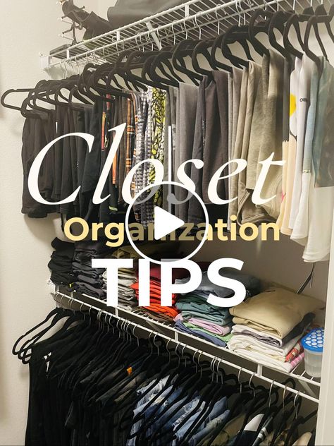 Lemon8 · How to hang your clothes in your closet · @Callmemanny Hanging Long Sleeve Shirt On Hanger, How To Hang Tshirts On Hanger, How To Hang Dresses In Short Closet, How To Hang Clothes In Closet, Sweatshirt Organization Ideas, Narrow Closet, Shirt Organization, How To Get Slim, How To Organize Your Closet