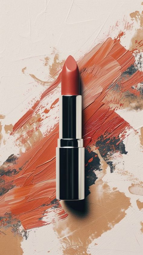 Lipstick with acrylic brush stroke overlay cosmetics glamour red. | free image by rawpixel.com / Sakarin Sukmanatham Lipstick Background, Acrylic Brushes, Abstract Background, Mobile Wallpaper, Brush Strokes, Free Image, Abstract Backgrounds, Still Life, Wallpapers