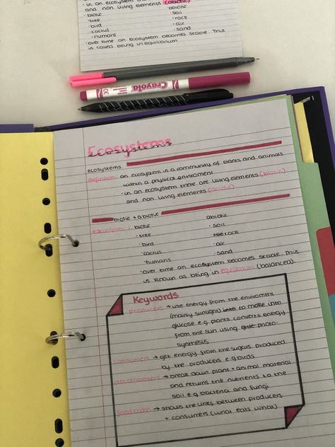 Ecosystem Notes, Revision Ideas, Geography Revision, Handwriting Inspo, Geography Notes, Organization Notes, Gcse Revision, Gcse Geography, High School Life Hacks