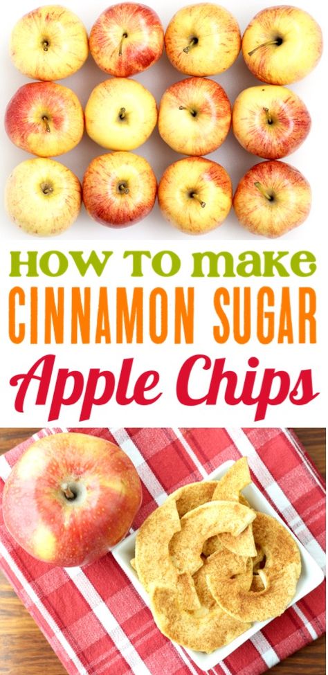 Dehydrated Apples Recipe, Dehydrator Recipes Fruit, Cinnamon Apple Chips Baked, Dried Apple Chips, Apple Chips Recipe, Cinnamon Recipe, Healthy Snack Recipe, Dehydrated Apples, Cinnamon Apple Chips