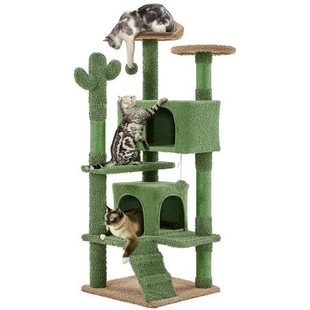 Brown Cactus, Cat Condos, Cat Scratching Tree, Large Cat Tree, Cat Climbing Tree, Cactus Cat, Cozy Cat, Cat Condo, Cat Climbing