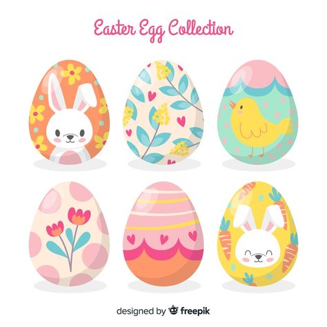 Hand drawn easter day egg collection Free Vector Easter Drawing Ideas, Easter Drawing, Simple Easter Eggs, Easter Drawings, Happy Easter Greetings, Easter Illustration, Easter Banner, Happy Easter Card, Egg Easter