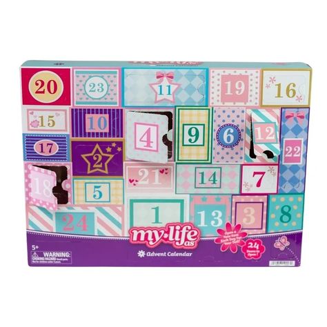 Brand New In The Box. New For My Life As Line. Perfect For My Life As Fan. The My Life As Advent Calendar Is Full Of Accessories For Play With The 18-Inch My Life As Doll. Calendar Is Designed With 24 Numbered Perforated Squares In Various Dimensions, Which Contain Doll Accessory Surprises Within So That Kids Can Look Forward To Opening Each Day. Twenty-Four Numbered Perforated Slots Each Contain A Different Accessory For Your My Life As 18-Inch Doll. Perforated Slots Are Different Shapes And Colors, Each With A Surprise Waiting To Be Opened. Fun And Festive Way To Countdown To Christmas Teen Advent Calendar, Cute Advent Calendar, My Life As Doll, Disney Advent Calendar, Handmade Advent Calendar, Kids Advent Calendar, Wood Advent Calendar, Advent Diy, Lego Advent Calendar