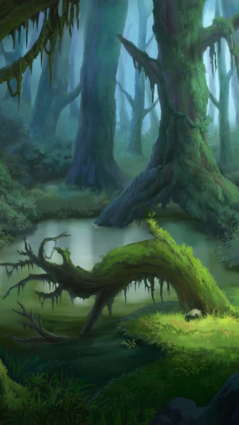 The Elementalists, Environment Painting, Forest Mural, Cartoon Trees, Acrylic Art Projects, Landscape Concept, Fantasy Forest, Journey To The West, Galaxy Painting