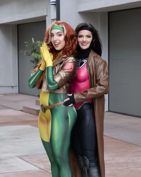 Sugah and Ma Chère 💛🃏💚 @thehannahklein as Fem. Gambit @missbrisolo as Rogue @dimeeeach as Male Roguy @zoogirlq as X-23 #RogueXMen #XmenRogue #Rogue #AnnaMarie #Gambit #RemyLebeau #AllNewWolverine #X23 #LauraKinney #XMen97 #XMen #Marvel #MarvelComics #MarvelUniverse #RogueCosplay #GambitCosplay #XmenCosplay #MarvelCosplay #CosplayersOfInstagram #CosplayerOfInstagram #CosplayersOfIG #CosplayerOfIG #Cosplayers #Cosplay #Superhero #Comics #DisneyPlus Rouge Xmen Costume, Rouge Costume Xmen, Xmen Costumes Women, Marvel Cosplay Women, X23 Cosplay, Xmen Rouge, Rogue Xmen Costume, Cosplay Women Ideas, Marvel Rouge