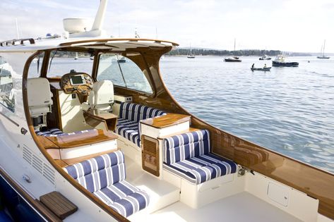 Picnic Boat, Hinckley Yachts, Boat Interior Design, Plywood Boat Plans, Plywood Boat, Make A Boat, Wooden Boat Building, Build Your Own Boat, Boat Decor