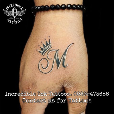 #Mlettertattoo call whtsapp 09899473688 M With Crown Tattoo, Letter M Tattoo Designs, M Name Tattoo, Letter M Tattoo Ideas, M Letter Tattoo, M Tattoo Letter, Letter M Tattoo, Tattoo Designs Love, Letter M Tattoos