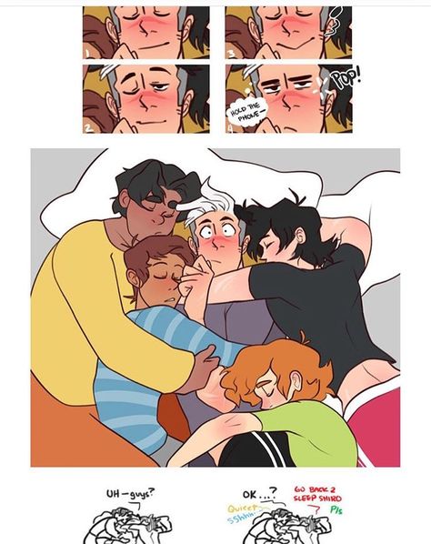 How Shiro wakes up every morning Plance Voltron, Voltron Paladins, Shiro Voltron, Klance Fanart, Voltron Funny, Klance Comics, Voltron Comics, Form Voltron, Voltron Ships