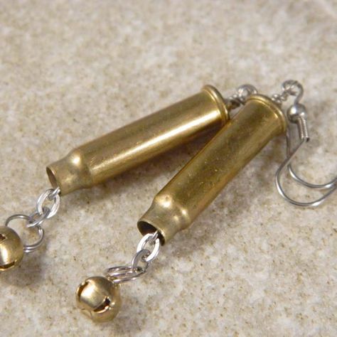 Bullet Casing Jewelry, Bullet Earrings, Bullet Shell, Hardware Jewelry, Bullet Necklace, Country Jewelry, Bullet Casing, Bullet Jewelry, Steampunk Jewelry