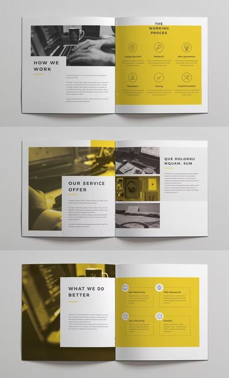 Minimal Square Brochure Template INDD. 20 Pages. Brochure Square Design, Sophisticated Brochure Design, Square Booklet Design, Square Magazine Layout, Square Book Design, Square Layout Design, Minimal Brochure Design, One Page Brochure, Square Brochure Design