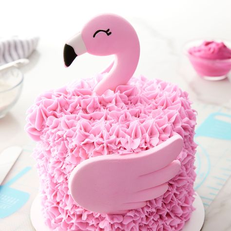 Flamingo Bday Cake, Diy Flamingo Cake, Flamingo Cookie Cake, Pink Unicorn Birthday Cake, Flamingo Birthday Party Food, Flamingo Cake Birthday, Flamingo Smash Cake, Flamingo Cake Ideas, Flamingo 1st Birthday Party