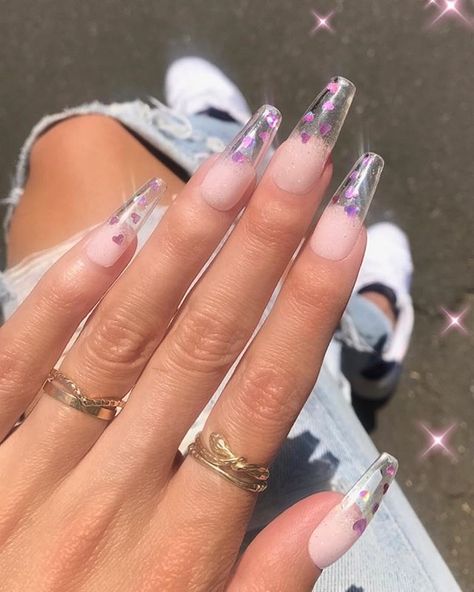 Transparent Nails with glassy nails. Visit us here: https://deadsea-cosmetic.com/ Clear Nail Designs, Heart Lungs, Clear Nail Tips, Nail Tip Designs, Clear Acrylic Nails, Long Acrylic Nail Designs, Long Nail Designs, Transparent Nails, Coffin Nails Long