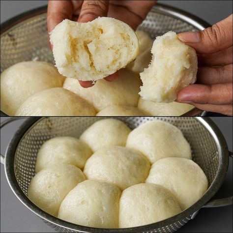 I Combine Milk With Flour & Made This Soft Steam Bread Recipe | Milk Steam Bread Recipe | flour, milk, bread, recipe | I Combine Milk With Flour & Made This Soft Steam Bread Recipe | Milk Steam Bread Recipe | By N'Oven Foods Steam Bread Recipe, Steamed Bread Recipe, Yeast Rolls Recipe, Steamed Bread, Milk Bread Recipe, African Cooking, Steam Recipes, Milk Bread, Sliced Bread