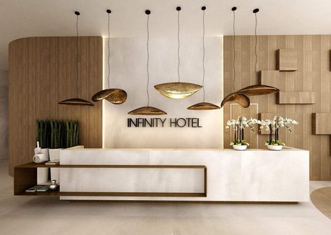 Interior Design Reception, Hotel Reception Design, Hotel Lobby Reception, Reception Hotel, Front Desk Design, Hotel Reception Desk, Luxury Hotels Lobby, Hotel Lobby Design, Reception Desk Design