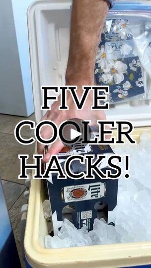 Cooler Hacks, Homemade Cooler, Diy Picnic, Cooler Ideas, Summer Coolers, Helpful Hacks, Cooler Accessories, Picnic Cooler, Diy Boat