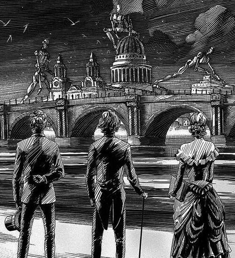 The infernal devices fan art Infernal Devices, The Infernal Devices, The Sky, Bridge, Walking