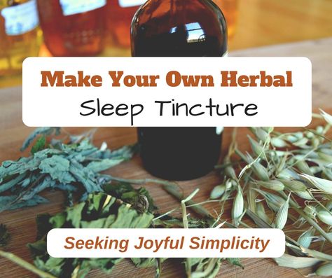 How to Make Your Own Herbal Sleep Tincture Sleep Tincture, Tincture Recipes, Herbal Business, Medicinal Herbs Remedies, Fermented Garlic, Medicinal Recipes, Herbs And Their Uses, Herb Uses, Tinctures Recipes