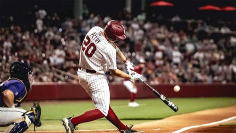 Top college baseball home run hitters to watch down the stretch | NCAA.com Miami Ohio, Home Run Baseball, Lsu Baseball, Usc Gamecocks, Golden Spike, Baseball Stuff, Kris Bryant, Georgia Southern, College Baseball