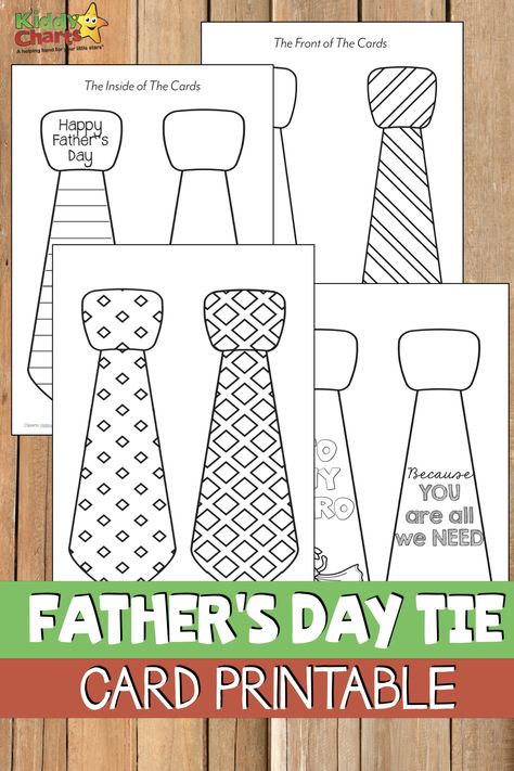 Finding the perfect Father’s Day card may seem like an impossible feat. That’s why KiddyCharts is offering this adorable free printable father’s day tie card. #FathersDay #Printable #TieCard Father’s Day Tie Card Template, Father’s Day Tie Craft, Fathers Day Tie Template Free Printable, Fathers Day Card Template Free Printable, Tie Printable, Free Fathers Day Cards, Fathers Day Crafts For Kids, Tie Template, Fathers Day Poems