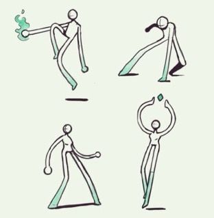 Stylised Art Style, Simple Animation Style, Power Stance Pose Reference, Cartoon Body Base Pose Reference, Cartoon Body Reference, Cartoon Poses Reference, Stick Figure Art, Cartoon Body Base, Force Drawing