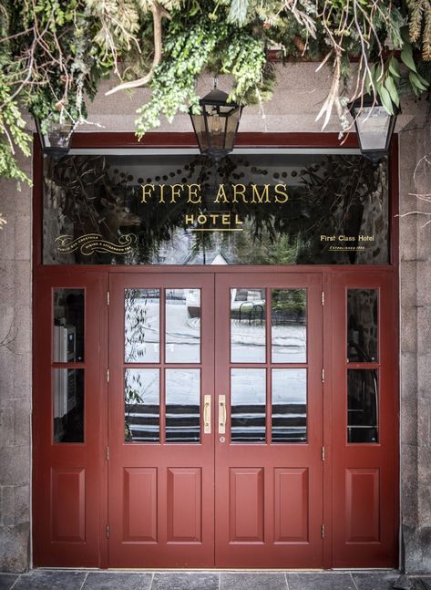 Braemar Scotland, The Fife Arms, Fife Arms, Pub Ideas, Heart Opening, Fortune Favors The Bold, Cairngorms National Park, Interior Signs, Hotel Entrance