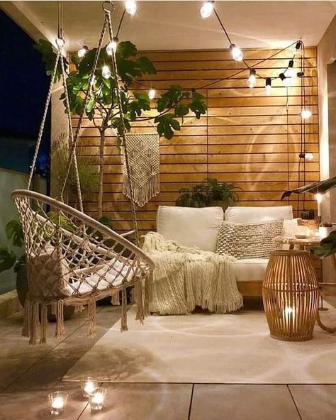 Design Per Patio, Balkon Decor, Boho Patio, Small Balcony Decor, Outdoor Patio Decor, Balcony Design, Apartment Balconies, Backyard Patio Designs, Small Balcony