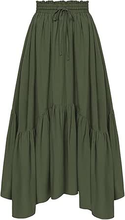 Long Skirt With Pockets, Skirts For Women, Rock Shirts, Layered Skirt, Deep Teal, Green Skirt, Skirts With Pockets, British Indian, Waist Band