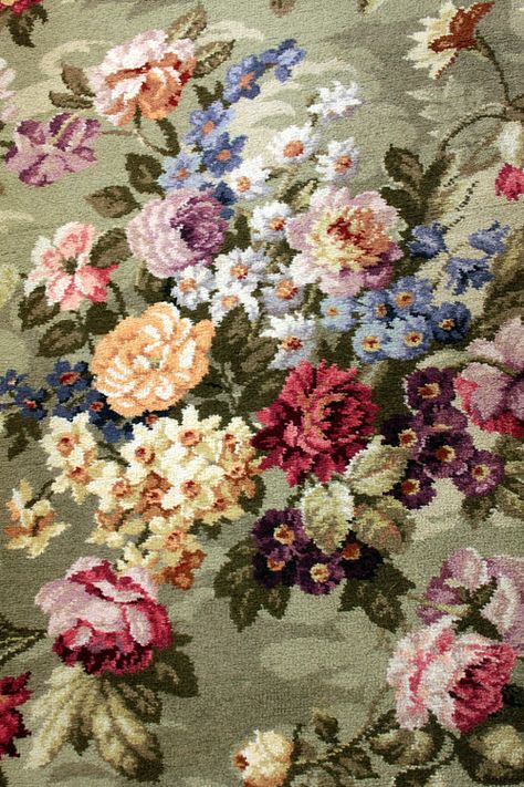 Victorian Rugs, Green Cottage, Berlin Woolwork, Axminster Carpets, Needlepoint Rugs, Cottage Door, Upcycled Projects, Floral Carpet, Vintage Floral Fabric