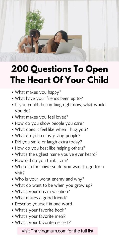 Guardian Ad Litem Tips, Uppfostra Barn, 200 Questions, Disiplin Anak, Kids Questions, Positive Affirmations For Kids, Mom Things, Education Positive, Parenting Knowledge