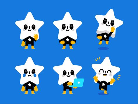 Star Character Illustration, Stars Character Design, Mascot Design Ideas, Star Character Design, Star Mascot, Mascot Character Design, Simple Characters, Cute Mascot, Simple Character