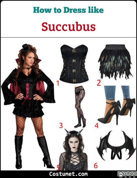 Feeling frighteningly flirty? Then, a succubus outfit is perfect for you. You’ll need a black top, a black mini skirt, black heels, and a black pair of wings.            #misc #female #scary #sexy #misc #evil #angel #myth #Succubus Succubus Halloween Costume, Demon Costume Female Halloween, Succubus Costume, Monster People, Demon Costume, Verosika Mayday, Halloween Things, Evil Angel, Mini Skirt Black